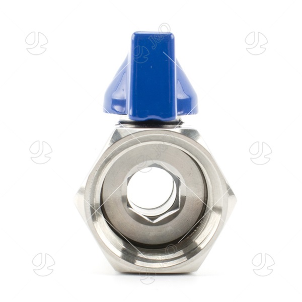 Blue Handle SS304 Male Female Mini Ball Valve With Butterfly Handle