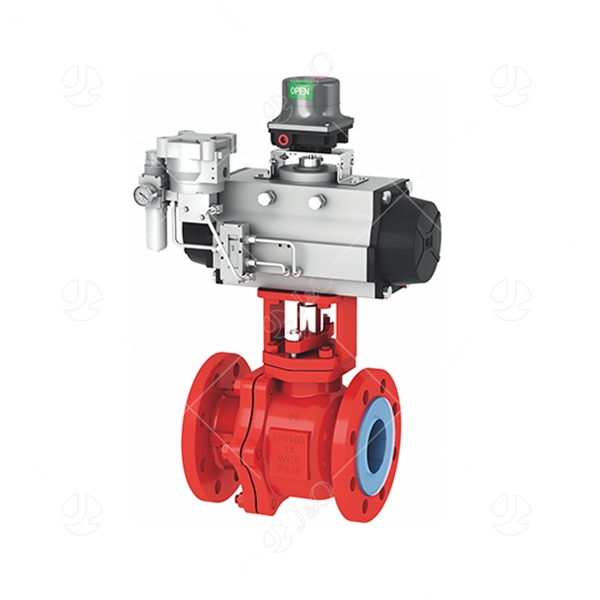PFA Lined Pneumatic Actuated Ball Valve